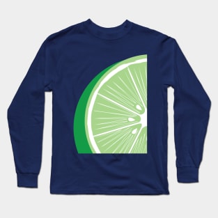 Tropical Lime Design by Cricky Long Sleeve T-Shirt